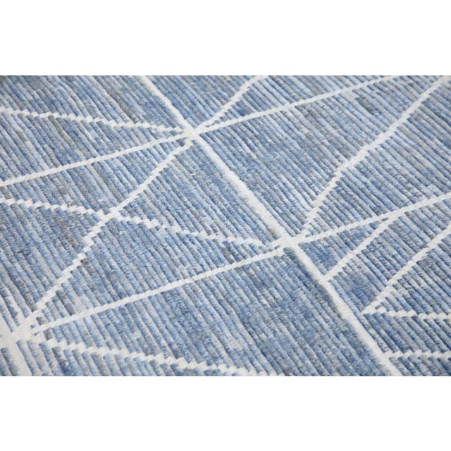 21st Century Modern Moroccan Style Wool Rug 9'11"x14'8" For Sale In Houston - Image 6 of 7