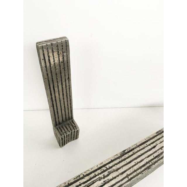 Urano Palma, Politician's Table and Chair, 1980, Bronzes, Set of 2 For Sale - Image 9 of 16
