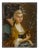Early 18th-Century Italian Venetian Portrait Painting on Glass For Sale