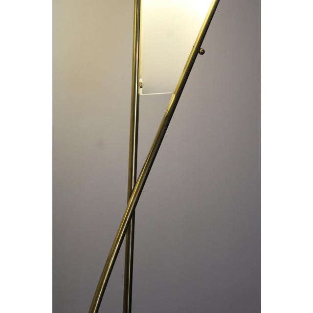 Vintage Floor Lamp in Brass, Glass, and Marble, 1970s For Sale - Image 6 of 11