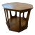 Mid Century Modern Octagonal Walnut Side Table For Sale