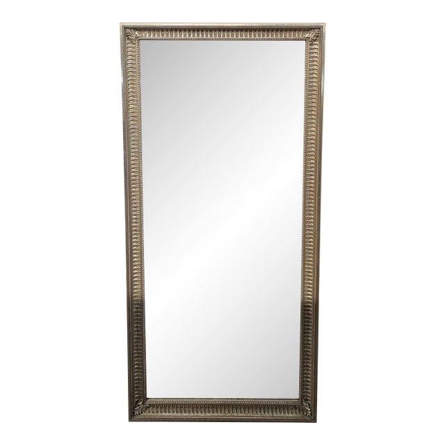 Silver Leaf Floor Mirror For Sale