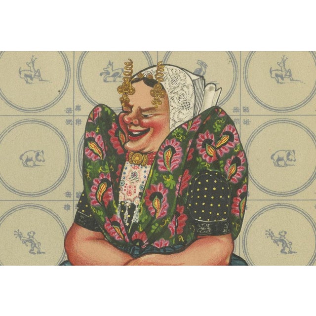 1930s Axel Family in Traditional Costume, 1930s, Lithograph on Paper For Sale - Image 5 of 10