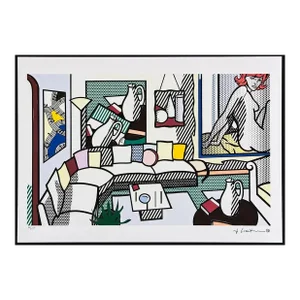 After Roy Lichtenstein, "Interior, Perfect Pitcher" 1990s, Silk-Screen