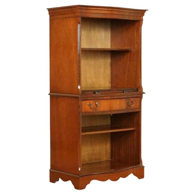 Open Bookcase Cabinet with Shelves, Serving Tray and Drawer For Sale - Image 13 of 13