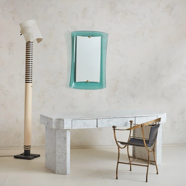 Black Leather + Bronze Pompeii Armchair by Alberto Orlandi, Italy 1980s For Sale - Image 4 of 11