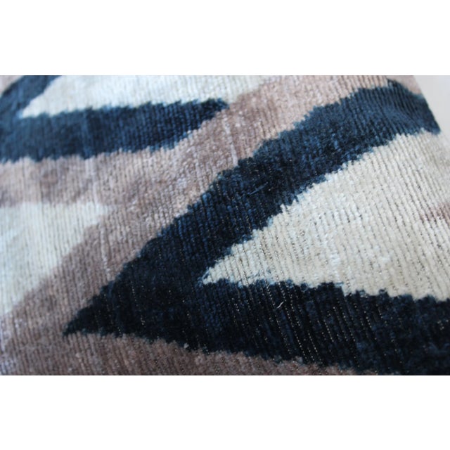 Contemporary Decorative Accent Ikat Pillow For Sale In Washington DC - Image 6 of 12