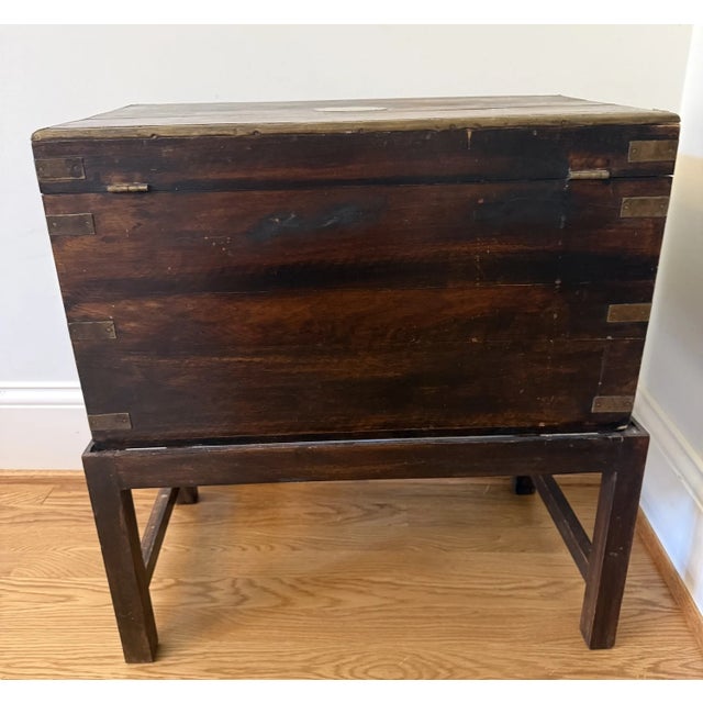 Vintage Box on Stand For Sale - Image 4 of 6