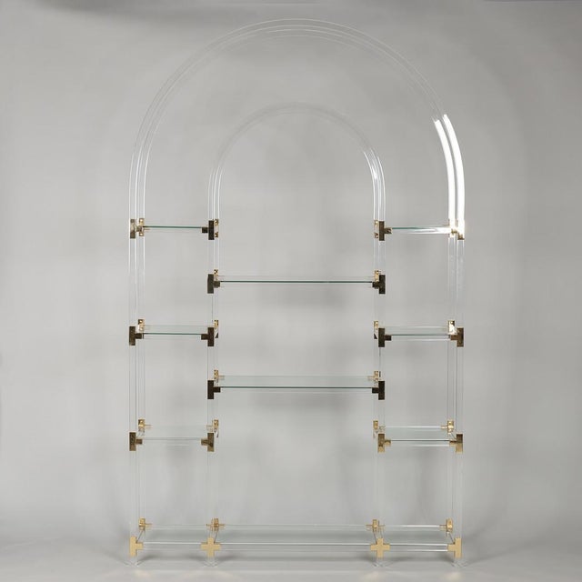 An exceptional vintage étagère attributed to renowned American designer Charles Hollis Jones, dating from the 1970s. The...