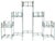 What fabulous patina and style co-exist in this vintage metal plant stand! The stand consists of 5 square towers of...