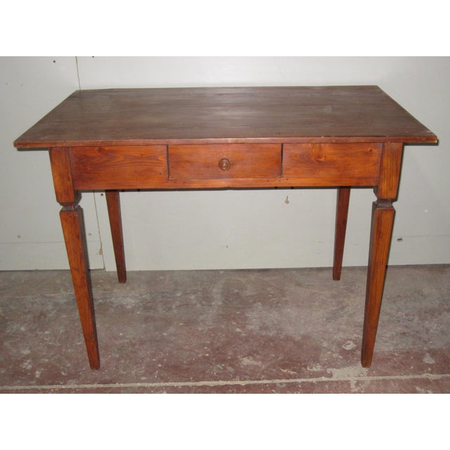 Vintage Rustic Wood Desktop Table Chairish