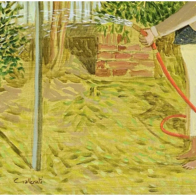 Oil on canvas realized by Alberto Gallerati (b. 1945) in 1970s. Hand signed. Very good condition. This piece is attributed...