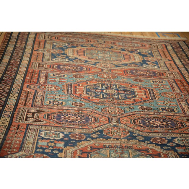 Antique Soumac Design Carpet - 7'2" X 10'5" For Sale - Image 11 of 12