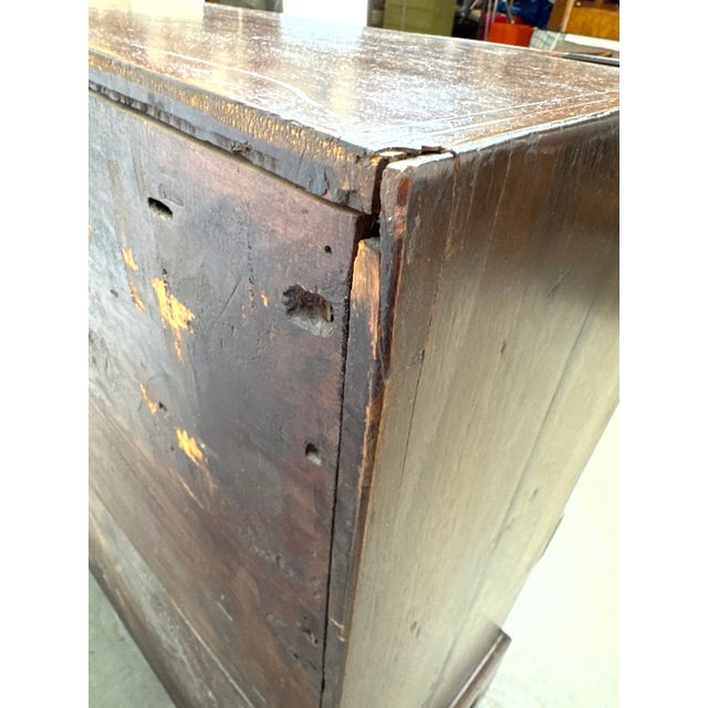 Antique Chippendale Style Mahogany Block Front Secretary Desk With Shell Carving For Sale - Image 13 of 13