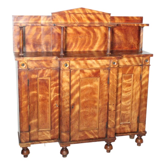 19th Century Neo Classical Maple Chiffonier For Sale