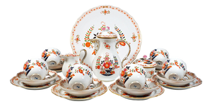 20th Century Coffee Set for 6 People from Meissen, Set of 22