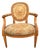 French Louis XVI Style Bergere Rooster Chair With Aubusson Tapestry Circa 1870 For Sale
