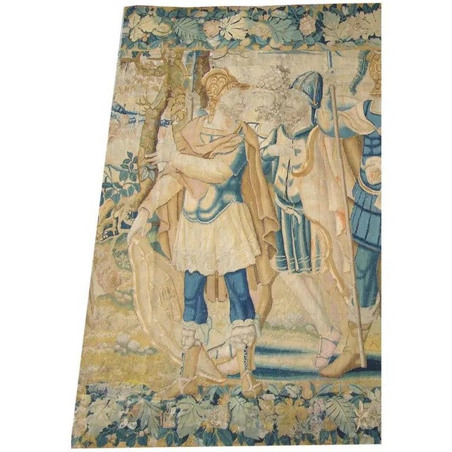 Vintage Woven Figural Tapestry For Sale - Image 4 of 9
