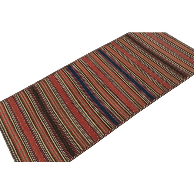 Rug & Kilim 1950s Vintage Quchan Persian Kilim in Polychromatic Stripes by Rug & Kilim For Sale - Image 4 of 8