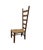 This striking vintage side chair, attributed to iconic Italian designer Gio Ponti, features his signature exaggerated high...