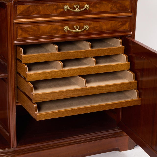Brown Antique French Art Nouveau Louis Majorelle Mahogany Buffet / Server Cabinet For Sale - Image 8 of 12