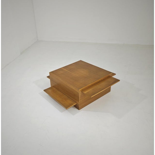 1970s Mid-Century Modern Extendable Wooden Coffee Table, Italy, 1970s For Sale - Image 5 of 16