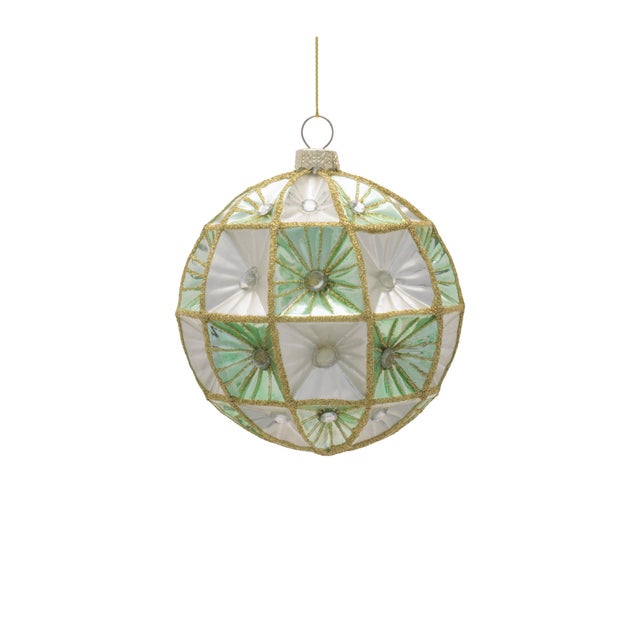 Contemporary Glass Ornament Set (Set of 6) For Sale - Image 3 of 5