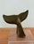 Brazilian Modernist Bronze Whale Fluke Sculpture on Acrylic Base, 1970s For Sale - Image 10 of 13
