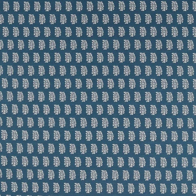 Bagru an Indian hand-block printing style has inspired this jacquard design which features a small paisley on a flat dense...
