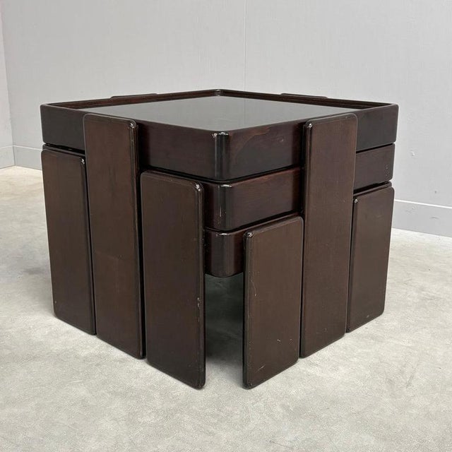 Vintage Cassina Nesting Tables by Gianfranco Frattini, Italy 1960s, Set of 3 For Sale - Image 12 of 13