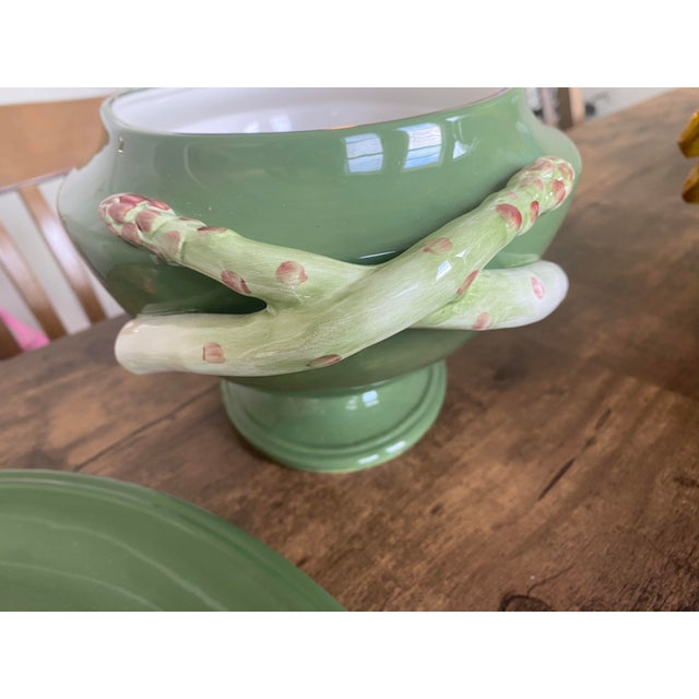 Ceramic 1960s Fitz and Floyd Giardino Faience Tureen Ladle and Platter Signature Series Limited Edition of 1200 For Sale - Image 7 of 17