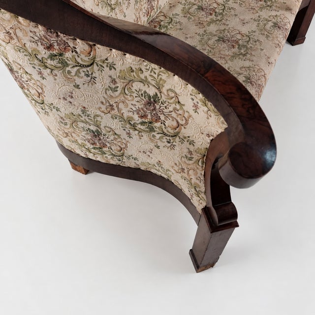 Biedermeier Walnut Veneer Sofa For Sale - Image 6 of 11