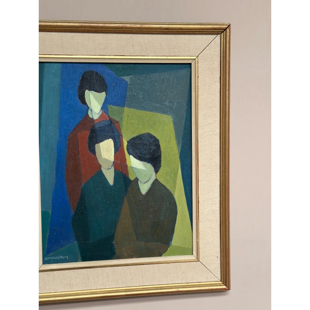Sune Walberg, Figure Composition, 1960s, Oil on Panel, Framed For Sale - Image 4 of 18
