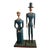 Curtis Jeré, Hand Carved Painted Wood Folk Art Americana Sculpture Pair American Gothic, 1982 For Sale