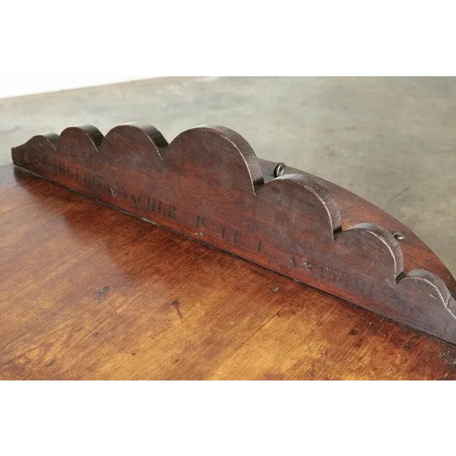 Large 19th Century French Blacksmith Forge Bellows Coffee Table For Sale - Image 9 of 12