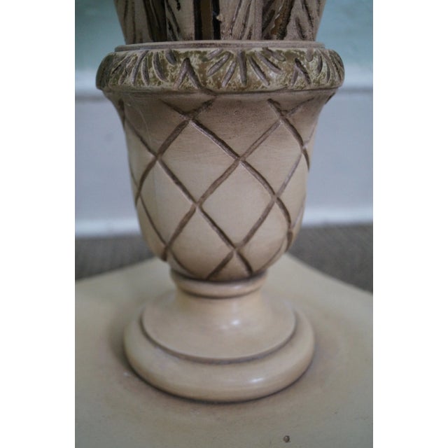 Stone Grosfeld House Painted Wood Marble Top Side Tables For Sale - Image 7 of 10