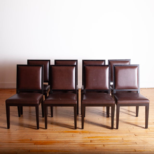 1990s Set of 8 Christian Liaigre "Louis Xvi" Chairs For Sale - Image 5 of 6