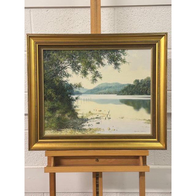 Castlewellan Lake in Northern Ireland by 20th Century British Artist Circa 1995 For Sale - Image 10 of 13