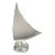 Vintage Crystal Sailboat Sculpture Signed For Sale