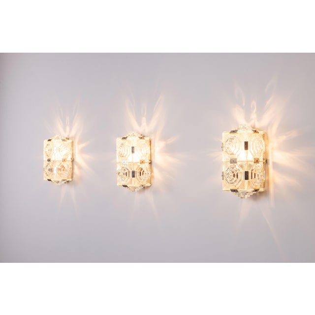 Silver Vintage Wall Lamps from Kamenický Šenov, 1970s, Set of 6 For Sale - Image 8 of 18