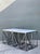 Vintage Marble Top Aluminum Side Tables - A Pair For Sale In West Palm - Image 6 of 12