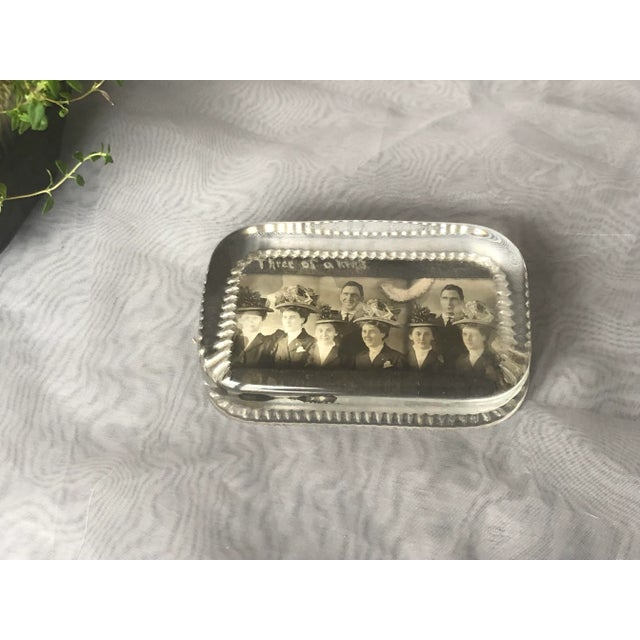 Traditional Antique Glass Photograph Paperweight For Sale - Image 3 of 13