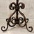 Mexican Vintage Spanish Revival Wrought Iron Hand-Forged Spiral Candlestick For Sale - Image 3 of 12