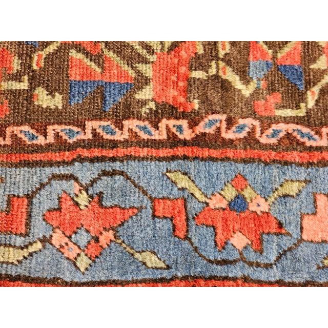 Vintage Karabagh Area Rug, Wool Pile, Handwoven Floral Design, Caucasus, 1900s, 4' x 7' For Sale - Image 13 of 15