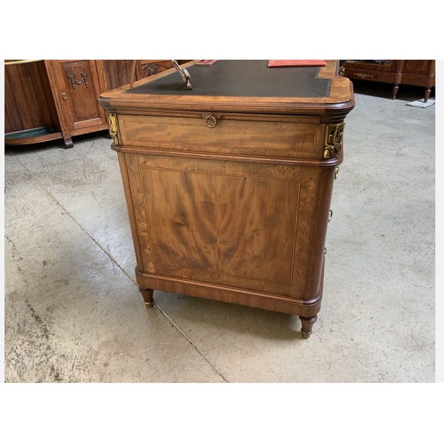 Antique Art Nouveau Desk with Bronze Decorations, 1900 For Sale - Image 9 of 13