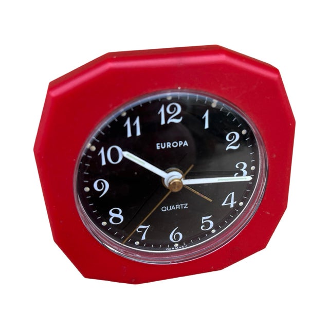 Small Electric Alarm Clock Europe, Germany 1960s For Sale - Image 9 of 10