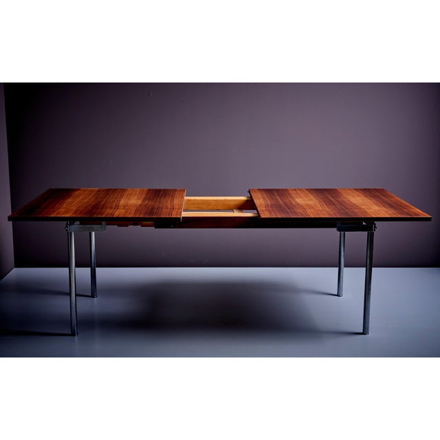 Large Extendable Dining Table in Rosewood attributed to Hans J. Wegner, Denmark, 1960s For Sale - Image 4 of 18