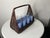 1970s Blue and White Americana Checked Glassware Set With Basket - 9 pcs For Sale In Houston - Image 6 of 11