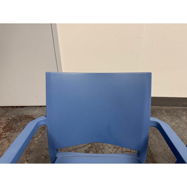 Plastic Tilia Specto-Xl Blue Armchairs, Pair For Sale - Image 7 of 12