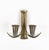 Metal Mid-Century Sconces in Brass and Glass in the style of Gio Ponti, Italy, 1950s For Sale - Image 7 of 17